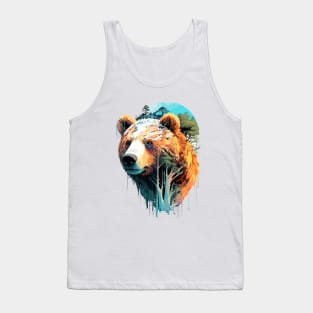 Grizzly Bear Animal World Predator Wild Nature Wilderness Tank Top